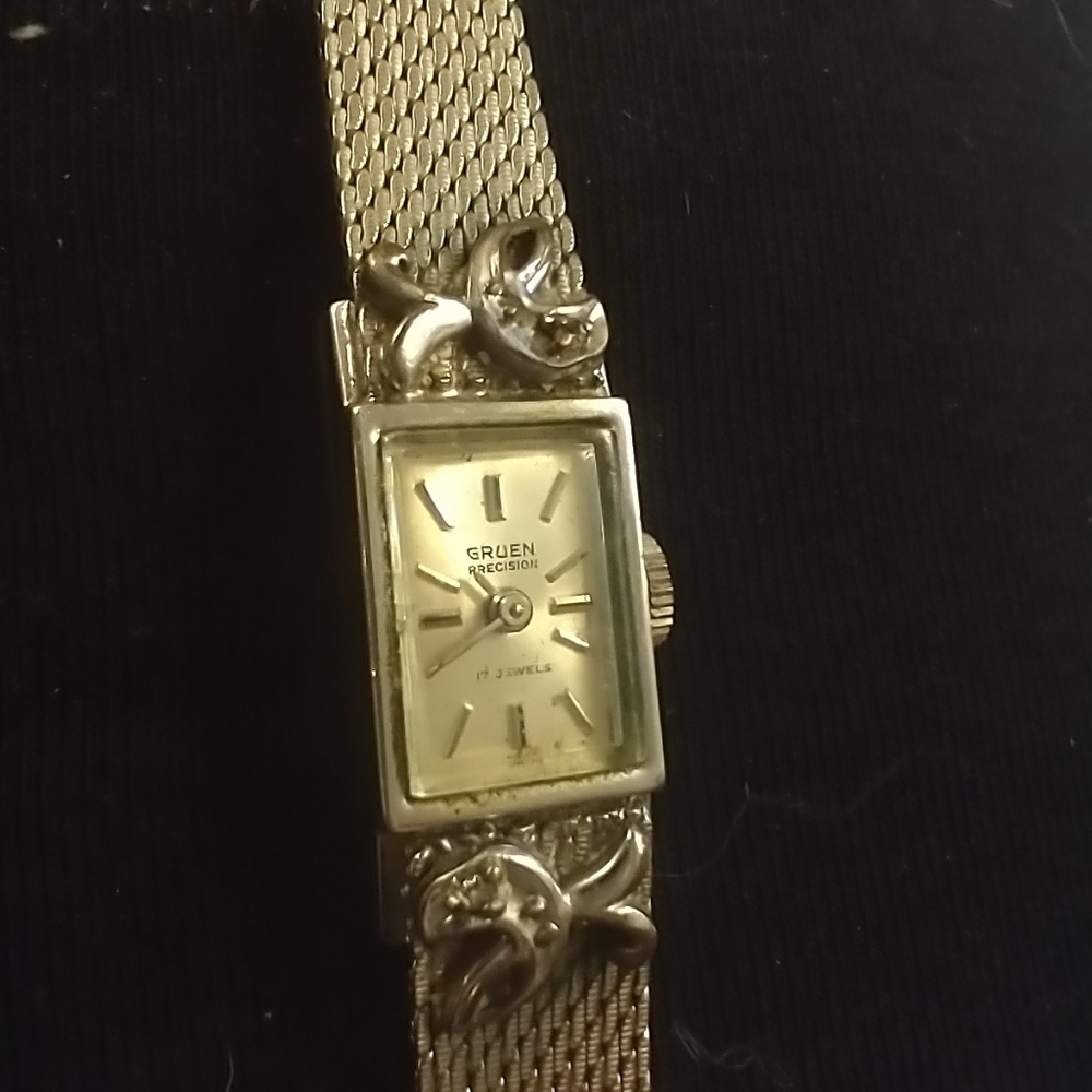 Gruen Precision Women's Gold Watch Works